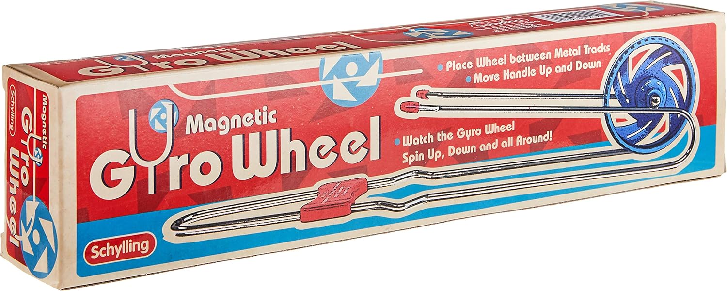 Schylling Magnetic Gyro Wheel - Retro Spinning Toy - Balancing and Mesmerizing Sensory Gadget for Kids and Adults - Ages 3 and Up - One Piece - Image 3